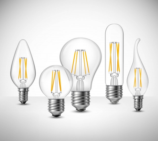 filament led lightbulbs realistic set 1284 14404